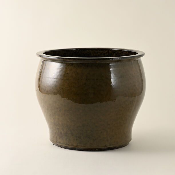 Homez ceramic planter, brown 38*38*33cm image number 0