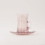 Dallaty 12pcs glass tea set, light purple image number 4