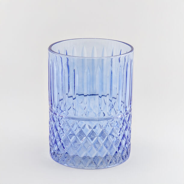 هومز سلة مهملات زجاج دايموند 18*18*26سم، أزرق image number 1