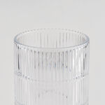 هومز فازة زجاج فضي مضلّع 14*14*27.6 سم image number 2