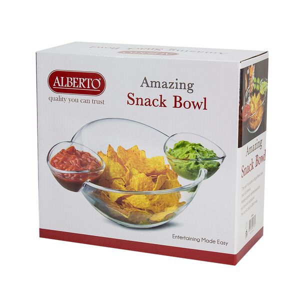 Alberto Deep Snack Bowl With Two Dipping Bowls image number 4