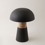 هومز مصباح طاولة خشب ومعدن، أسود 30*30*42 سم image number 1