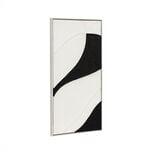 Homez 3pcs framed wall art canvas set, black and white image number 3