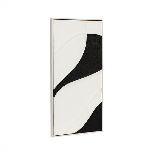 Homez 3pcs framed wall art canvas set, black and white image number 3