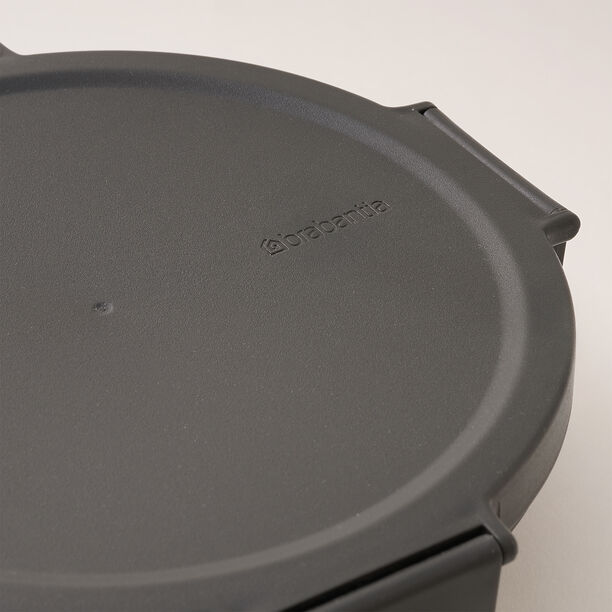 Brabantia plastic lunch bowl 1L 21.5*21.5*6cm dark gray image number 1