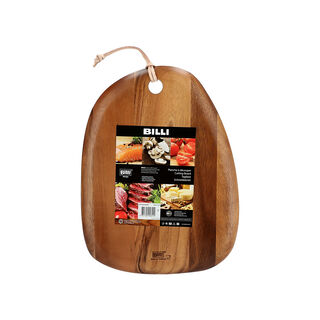 Pebble Shaped Cutting Board/ Leather String