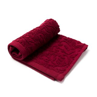 Cotton Face Towel Creed Red 30X30Cm