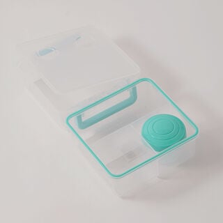 البرتو علبة غداء بلاستيكية، أخضر 2460مل