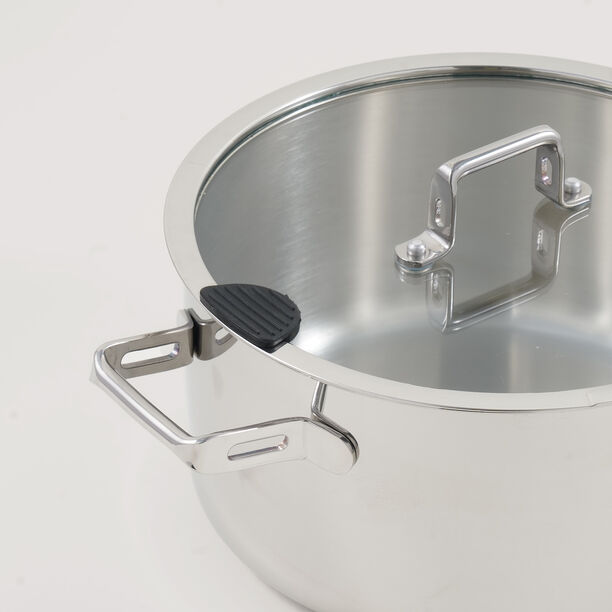 Alberto stainless steel 7pcs cookware set, silver image number 6