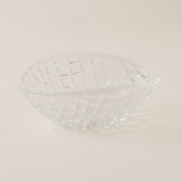 دلتي صحن مكسرات زجاج شفاف image number 2