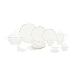 La Mesa gold bone porcelain dinner set 47 pcs image number 0