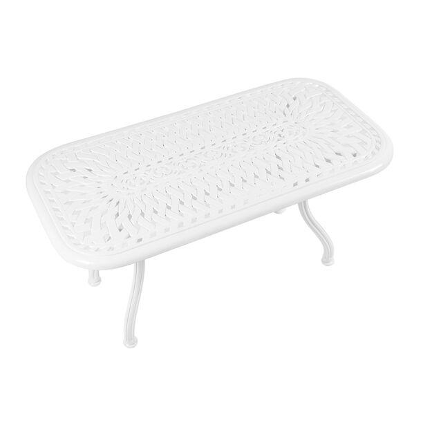 طاولة جانبية مستطيلة لون ابيض image number 2