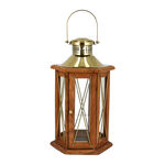 Lantern Wood And Steel Natural & Shiny image number 0
