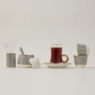 Dallaty 28pcs Arabic tea and coffee set