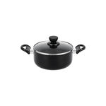 Cookware Non Stick Set 7 Pieces With Glass Lid Black image number 4