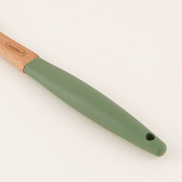 Alberto Wooden Serving Spoon, Green, 37 Cm image number 2