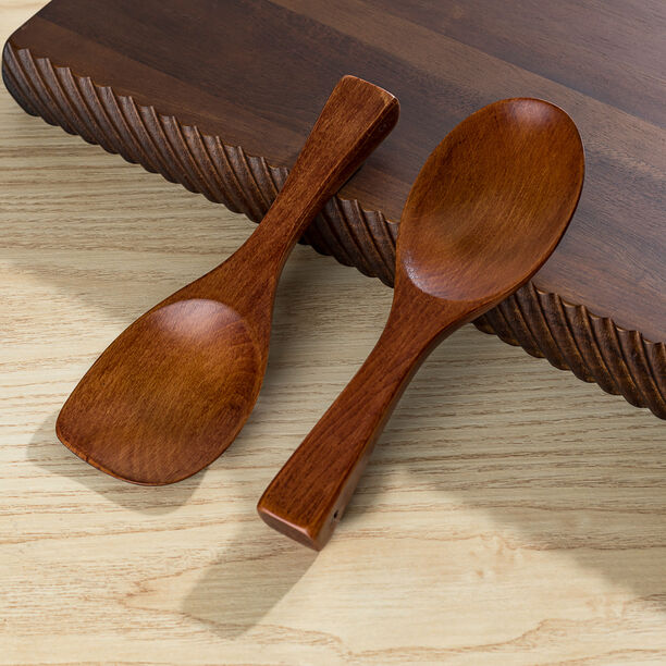 Alberto Wooden Standing Spatula Spoon L:20Cm image number 4