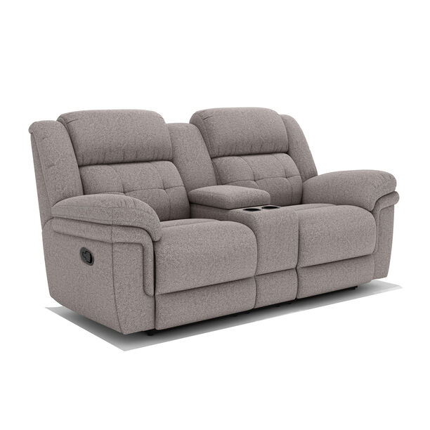 Homez recliner armchair 2 seater, grey 104*82*64cm image number 0