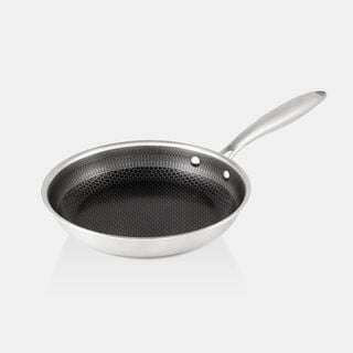 Alberto Stainless Steel Frypan 24*4.5Cm 1.5L, Silver