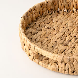 Dallaty tray round shape, rattan 32*32*6cm