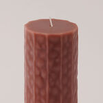 هومز شمعة من شمع الصويا 7*15سم، بني image number 2