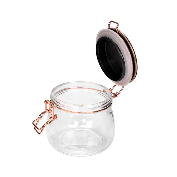 Alberto Glass Storage Jar With Metal Clip Lid 1100Ml image number 1
