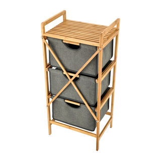 3 Tiers Bamboo Storage Drawers