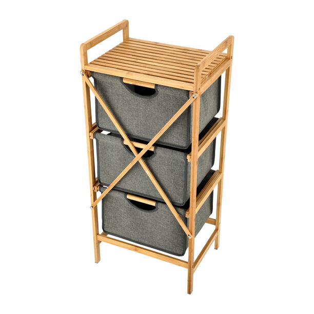 3 Tiers Bamboo Storage Drawers image number 4