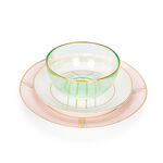 La Mesa pink porcelain/glass 18 pc dinner set image number 2
