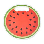 Round Plastic Printed Cutting Board Strawberry Design image number 0