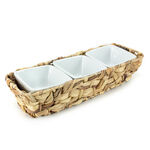 La Mesa Oven/Serving 3 Bowls With Rattan Basket image number 0