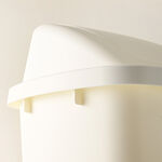 Homez 40L White Waste Bin With Swinglid image number 2