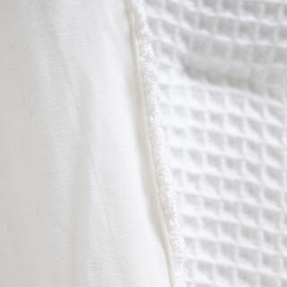 3 Pcs Cotton King Comforter Set, 260*240 Cm, White, Boutique Blanche