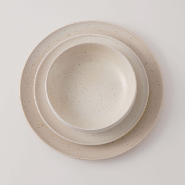 لا ميسا طقم سفرة فخار 12 قطعة، كريمي image number 1