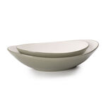 Rio Oval Bowl 2 Pieces Set Green Glaze image number 2