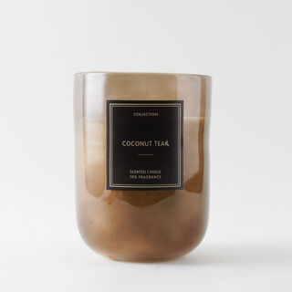 هومز شمعة في وعاء زجاجي برائحة كوكونت تيك، 15*20 سم