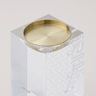 Luster Collection Acrylic Candle Holder, 8.2*8.2*14 cm