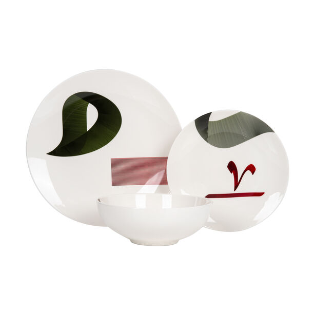 Arabgraph 18Pcs Dinner Set image number 1