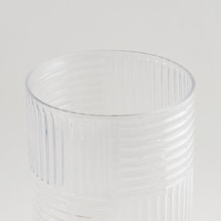 La Mesa Glass Beverage Dispenser With Wooden Base 18.2*40Cm