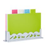4Pcs Cutting Boards With Stand image number 5