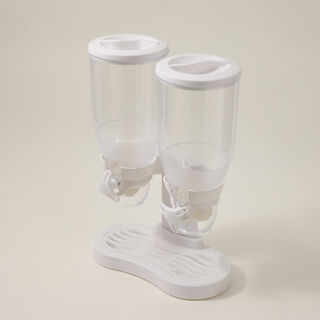 Alberto Double Cereal Dispenser White Color