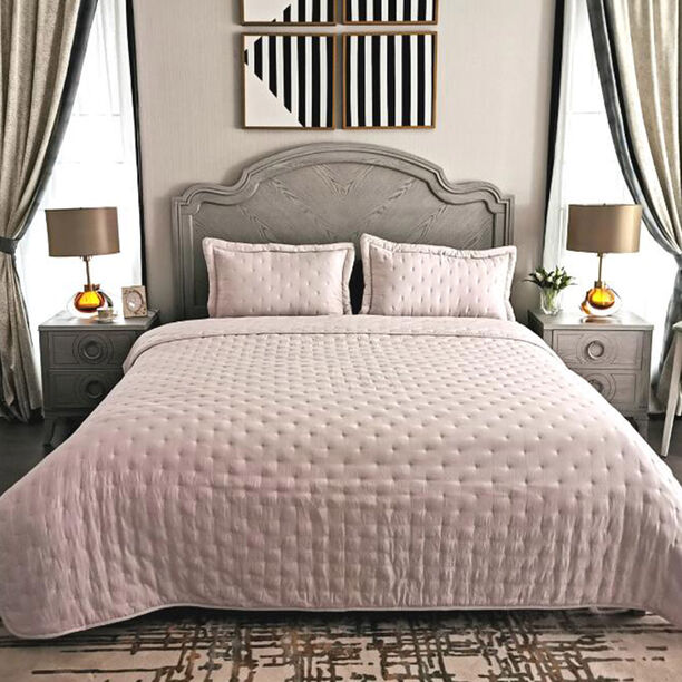 Cottage 2 pcs beige bedspread, twin size image number 0