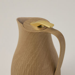 Dallaty plastic vacuum flask light wooden 1L
