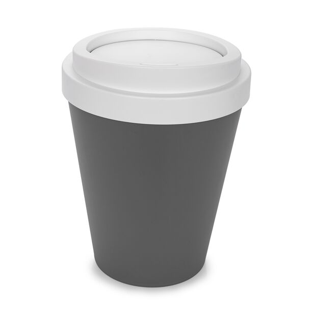 Waste Bin With Swing Lid Grey 9L image number 0