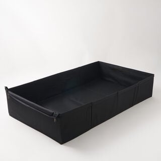 هومز منظم ملابس تخزين بطانيات تحت السرير من البوليستر، اسود 95*38*22 سم