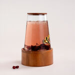 La Mesa transparent glass juice dispenser 4L / 23*23*38.2cm image number 1