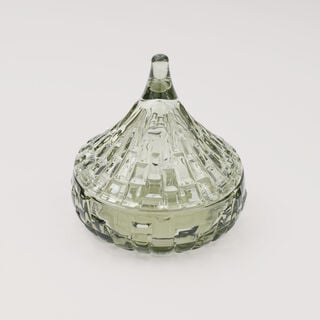 دلتي تمرية زجاج 12.7*12.8سم، أخضر