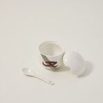 Dallaty white porcelain and glass Tea and coffee cups set 18 pcs image number 4
