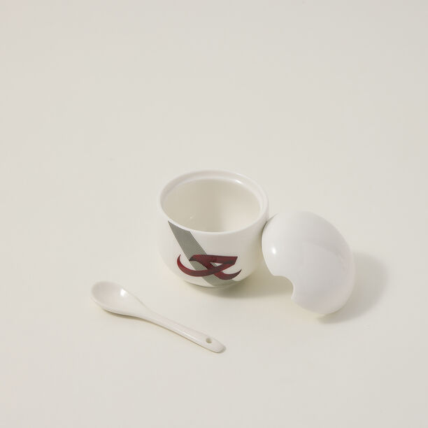 Dallaty white porcelain and glass Tea and coffee cups set 18 pcs image number 4