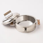 La Mesa silver and gold metal food server 3L image number 2